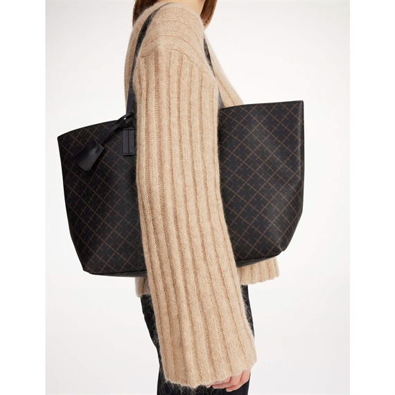 By Malene Birger Abigail Tote Bag, Dark Chokolate